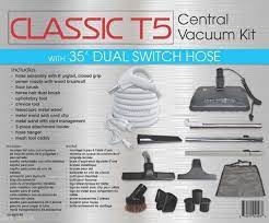 Classic T5 Central Vacuum KIT w/Power Nozzle, 35ft Hose